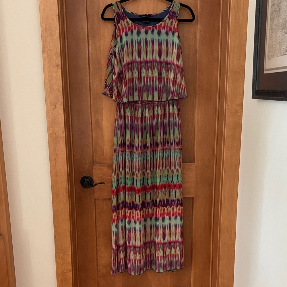 Robert Louis Vibrant Patterned Maxi Dress